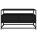 Mueble para TV madera contrachapada negro 80x35x45 cm