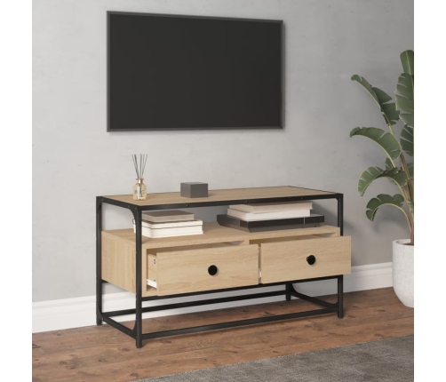 Mueble para TV madera contrachapada roble Sonoma 80x35x45 cm