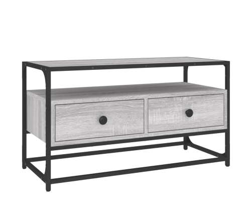 Mueble para TV madera contrachapada gris Sonoma 80x35x45 cm