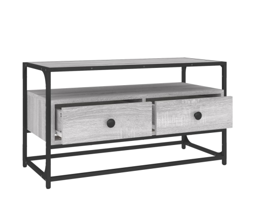 Mueble para TV madera contrachapada gris Sonoma 80x35x45 cm