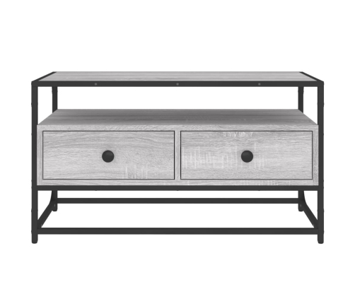 Mueble para TV madera contrachapada gris Sonoma 80x35x45 cm