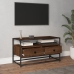 Mueble para TV madera contrachapada roble marrón 80x35x45 cm