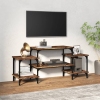 Mueble para TV madera contrachapada roble ahumado 117x35x52 cm