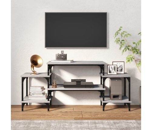 Mueble para TV madera contrachapada gris Sonoma 117x35x52 cm