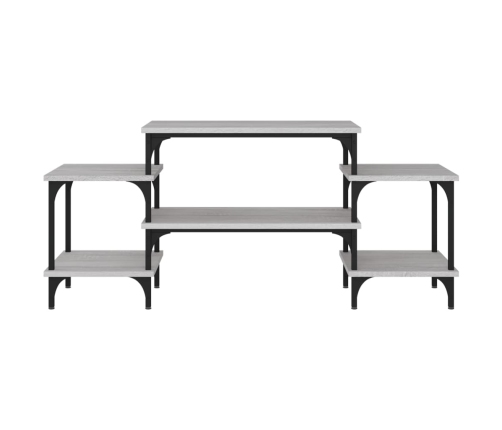 Mueble para TV madera contrachapada gris Sonoma 117x35x52 cm