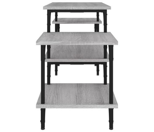 Mueble para TV madera contrachapada gris Sonoma 117x35x52 cm