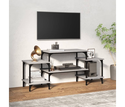 Mueble para TV madera contrachapada gris Sonoma 117x35x52 cm