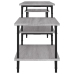 vidaXL Mueble para TV madera contrachapada gris Sonoma 157x35x52 cm