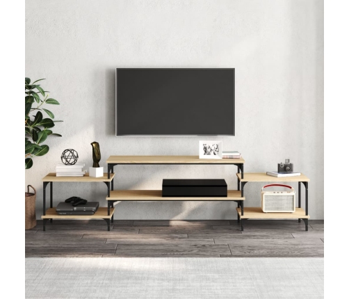 Mueble para TV madera contrachapada roble Sonoma 197x35x52 cm