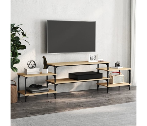 Mueble para TV madera contrachapada roble Sonoma 197x35x52 cm