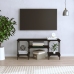 Mueble de TV madera contrachapada negro 102x35x45,5 cm