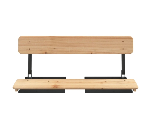 Mesa y bancos plegables de bar 3 piezas madera maciza de abeto