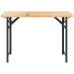Mesa y bancos plegables de bar 3 piezas madera maciza de abeto