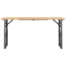 Mesa plegable de bar madera maciza abeto 170x50x75/105 cm