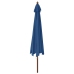 Sombrilla de jardín con poste de madera azul azure 400x273 cm