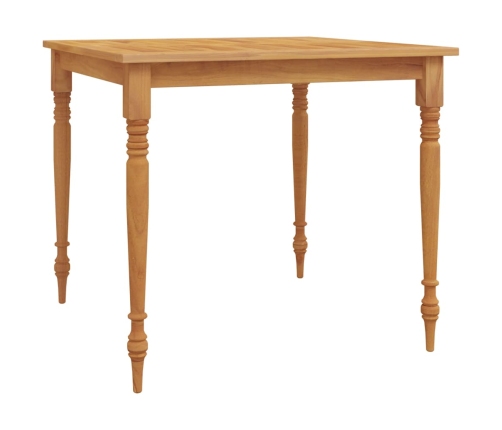 Juego de comedor para jardín 3 pzas madera maciza de teca
