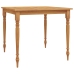 Juego de comedor para jardín 3 pzas madera maciza de teca