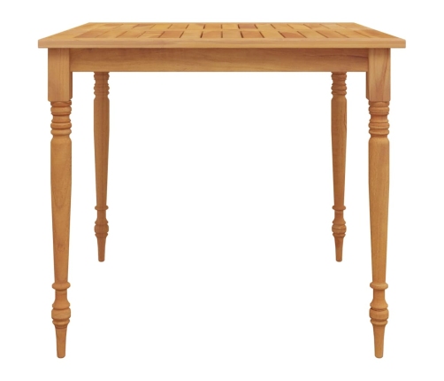 Juego de comedor para jardín 3 pzas madera maciza de teca