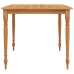 Juego de comedor para jardín 3 pzas madera maciza de teca