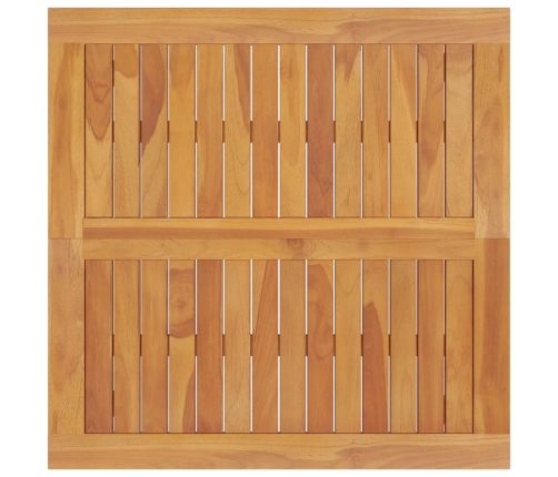 Juego de comedor para jardín 3 pzas madera maciza de teca