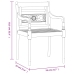 Juego de comedor para jardín 3 pzas madera maciza de teca