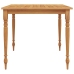 Juego de comedor para jardín 5 piezas madera maciza de teca