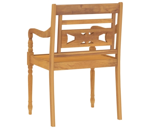 Juego de comedor de jardín 7 piezas madera maciza de teca