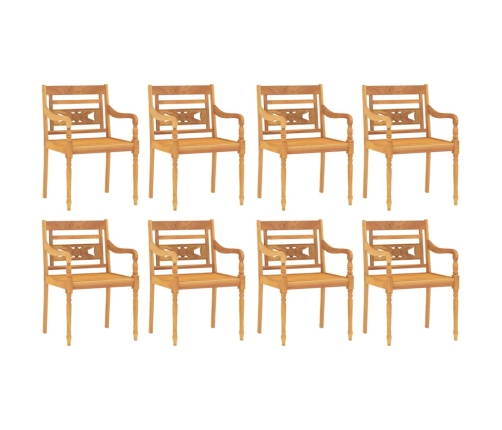 Juego de comedor para jardín 9 piezas madera maciza de teca