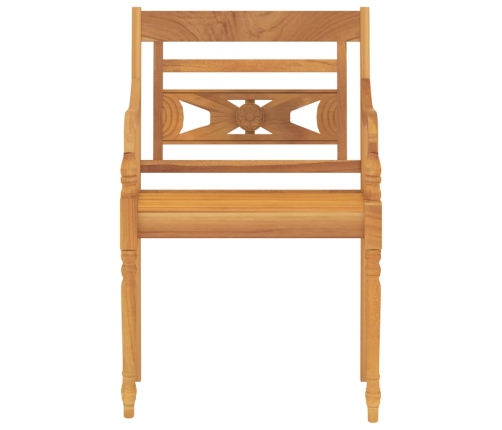 Juego de comedor para jardín 9 piezas madera maciza de teca