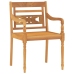 Juego de comedor para jardín 9 piezas madera maciza de teca