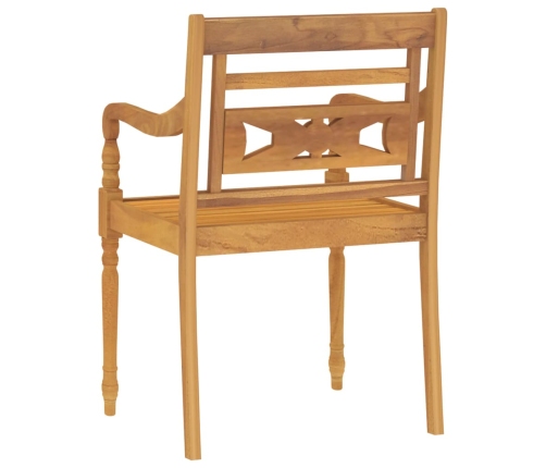Juego de comedor para jardín 9 piezas madera maciza de teca