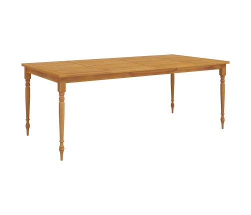 Juego de comedor para jardín 9 piezas madera maciza de teca