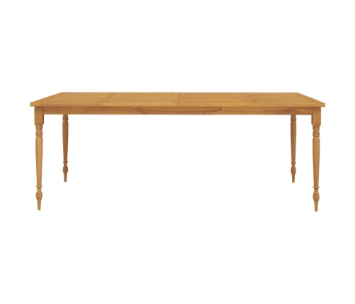 Juego de comedor para jardín 9 piezas madera maciza de teca