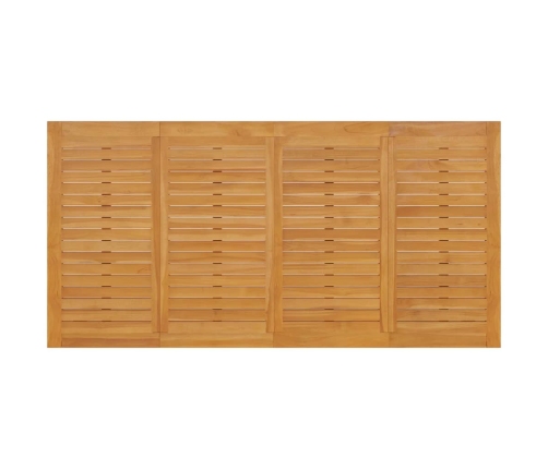 Juego de comedor para jardín 9 piezas madera maciza de teca