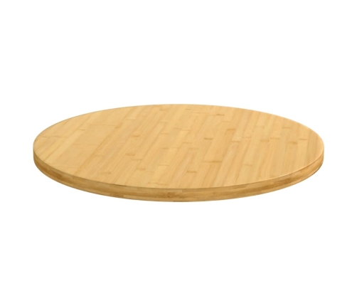 Tablero de mesa de bambú Ø60x2,5 cm