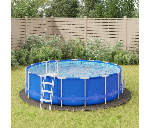 Tapiz de suelo piscina geotextil de poliéster gris claro Ø396cm