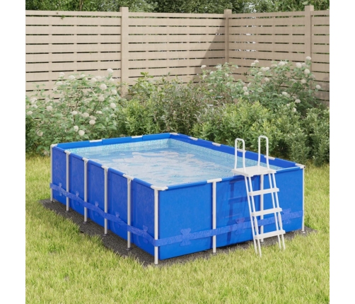 Tapiz de suelo piscina geotextil poliéster gris claro 300x220cm