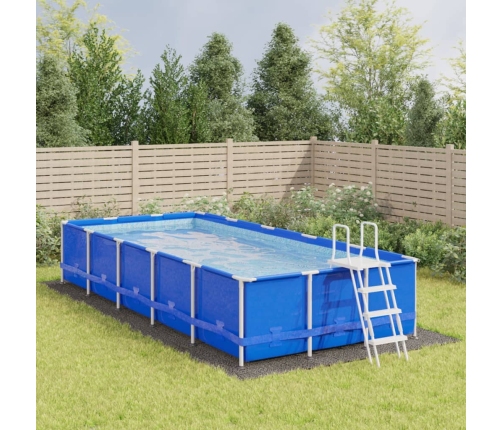 Tapiz de suelo piscina geotextil poliéster gris claro 820x420cm