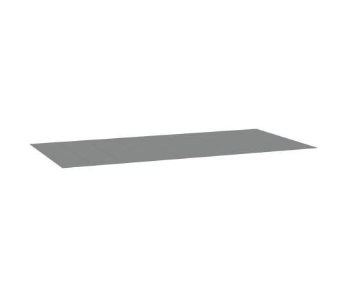 Tapiz de suelo piscina geotextil poliéster gris claro 999x500cm