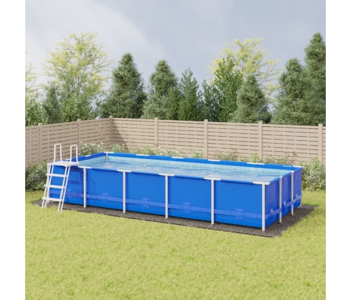 Tapiz de suelo piscina geotextil poliéster gris claro 999x500cm