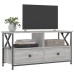 Mueble TV hierro y madera contrachapada gris Sonoma 90x33x45 cm