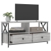 Mueble TV hierro y madera contrachapada gris Sonoma 90x33x45 cm