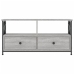 Mueble TV hierro y madera contrachapada gris Sonoma 90x33x45 cm