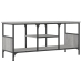 Mueble TV hierro y madera contrachapada gris Sonoma 100x35x45cm