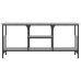 Mueble TV hierro y madera contrachapada gris Sonoma 100x35x45cm