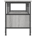 Mueble TV hierro y madera contrachapada gris Sonoma 100x35x45cm