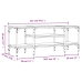 Mueble TV madera ingeniería y hierro marrón roble 121x35x45 cm