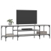 Mueble TV hierro y madera contrachapada gris Sonoma 161x35x45cm