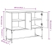 Aparador de madera de ingeniería roble ahumado 100x40x79,5 cm