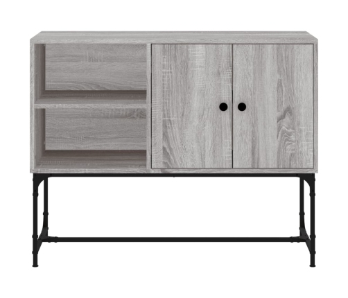 Aparador de madera de ingeniería gris Sonoma 100x40x79,5 cm